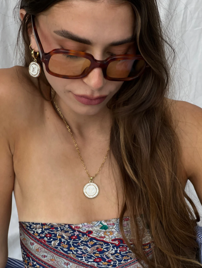 Authentic Vintage Jules Pendant in White