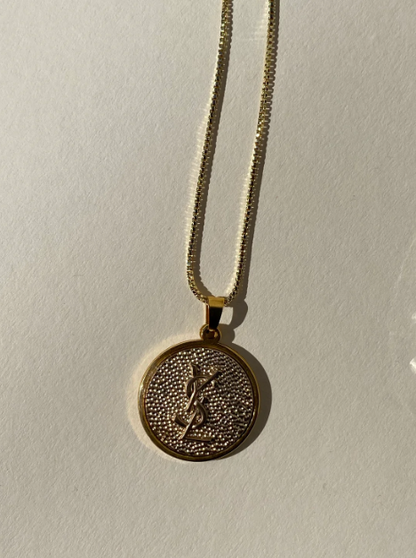 Authentic Vintage Golden Pendant Necklace
