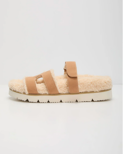 NEW!! Alpine Sherpa Slides in Nude