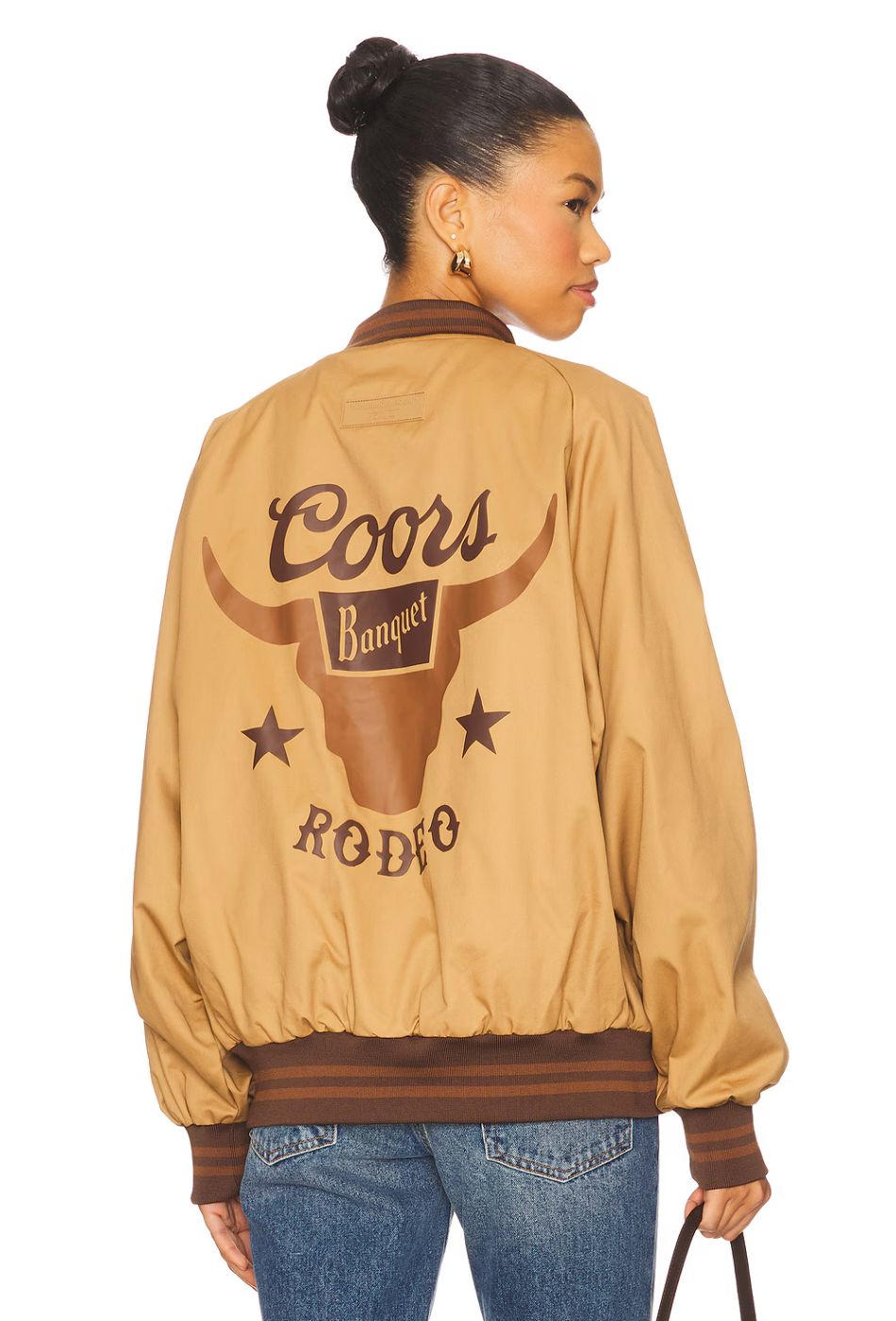 LICENSED!! Coors Banquet Rodeo Bomber Jacket