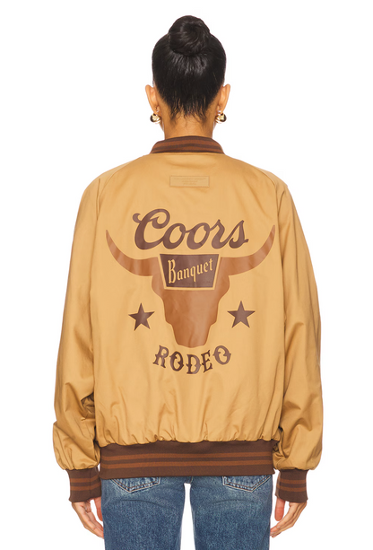 LICENSED!! Coors Banquet Rodeo Bomber Jacket