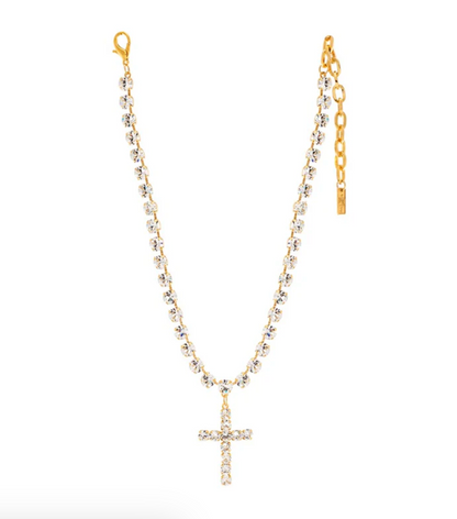 NEW!! The Swarovski Donatella Cross Necklace in 2 Colors