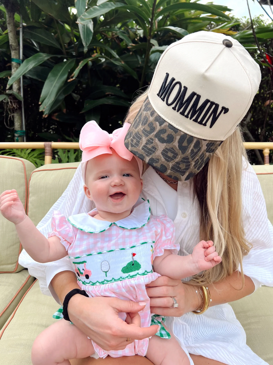 NEW!! Mommin' Vintage Leopard Trucker Hat