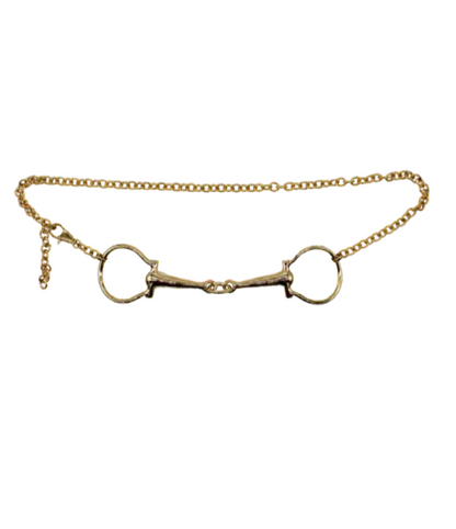 NEW!! Horse Bit Chain Belt in Gold