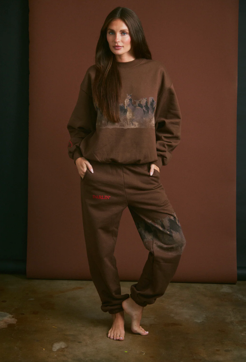 NEW!! Wild Horse Sweatpant in Brown