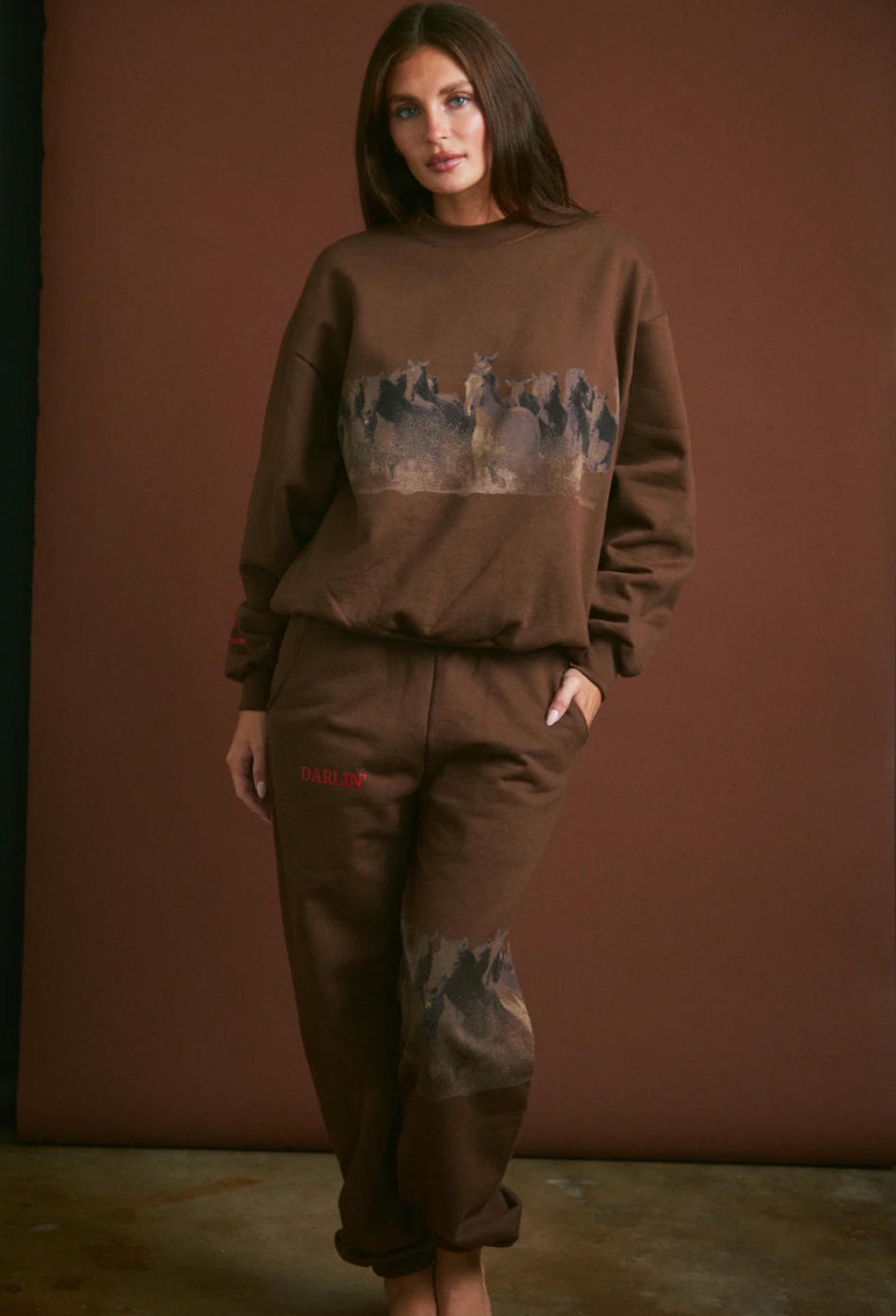 NEW!! Wild Horse Sweatpant in Brown