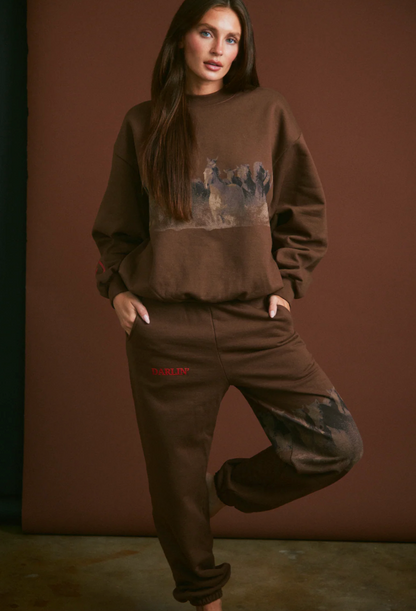 NEW!! Wild Horse Sweatpant in Brown