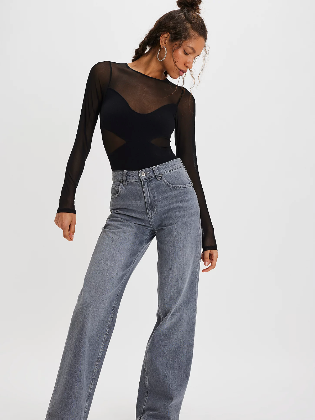 All An Illusion Bodysuit in Black
