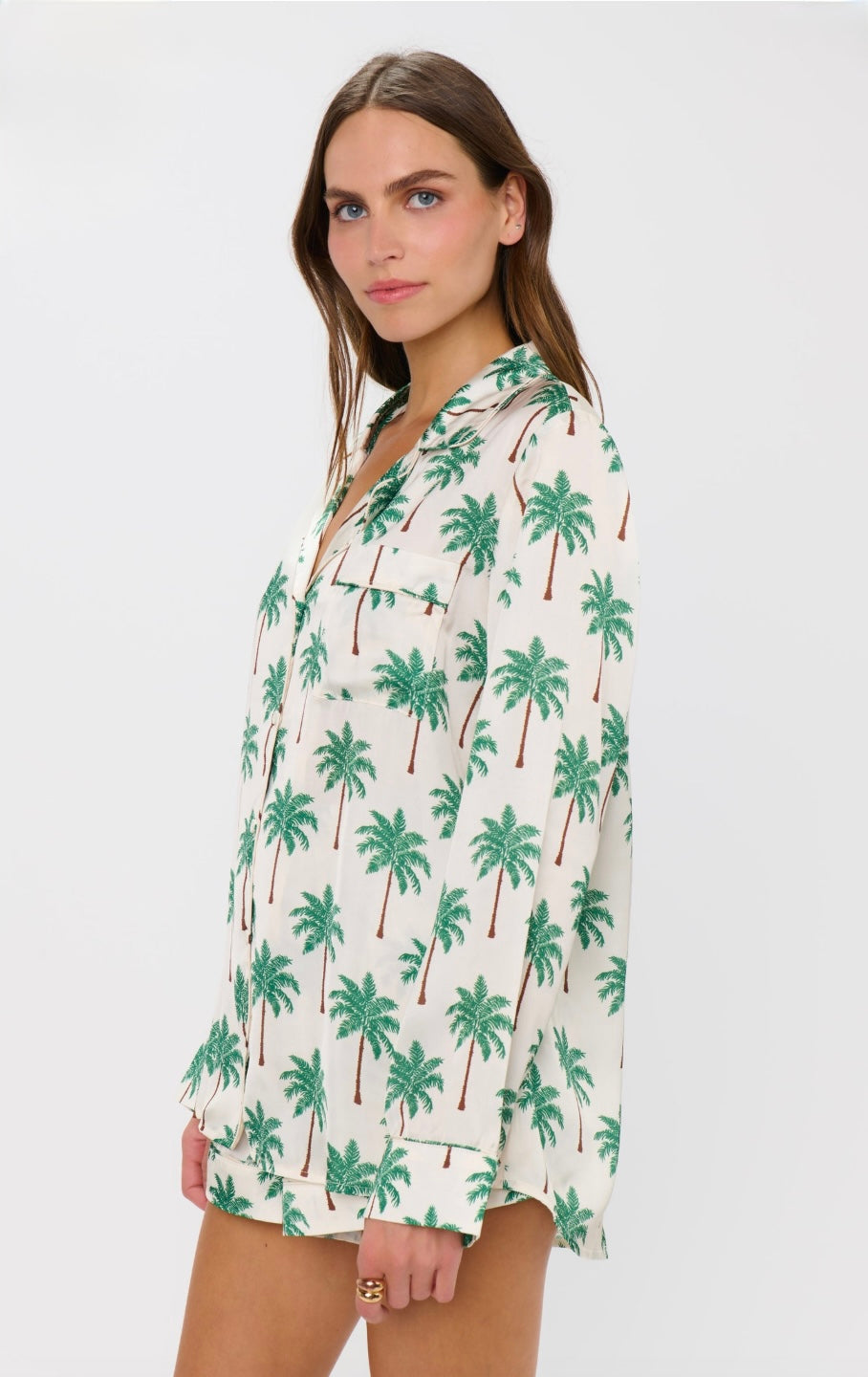 FINAL SALE!! Favorite PJ Set in Palm Tree Silky