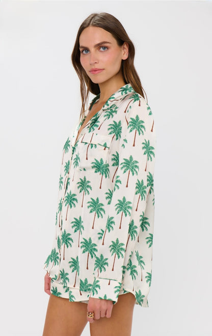 FINAL SALE!! Favorite PJ Set in Palm Tree Silky