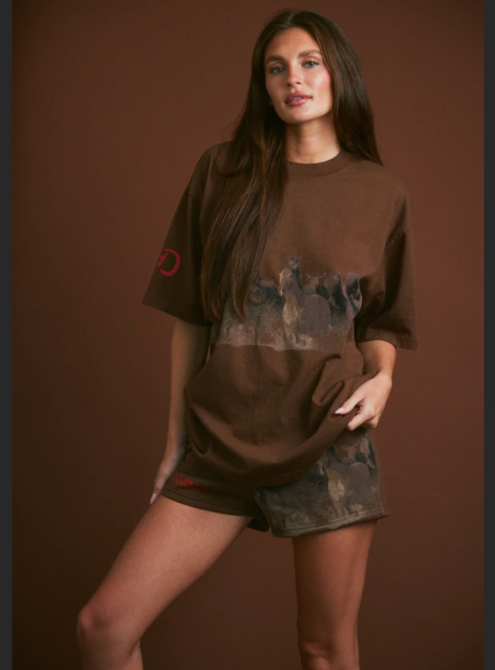 NEW!! Wild Horse Sweatshorts in Brown