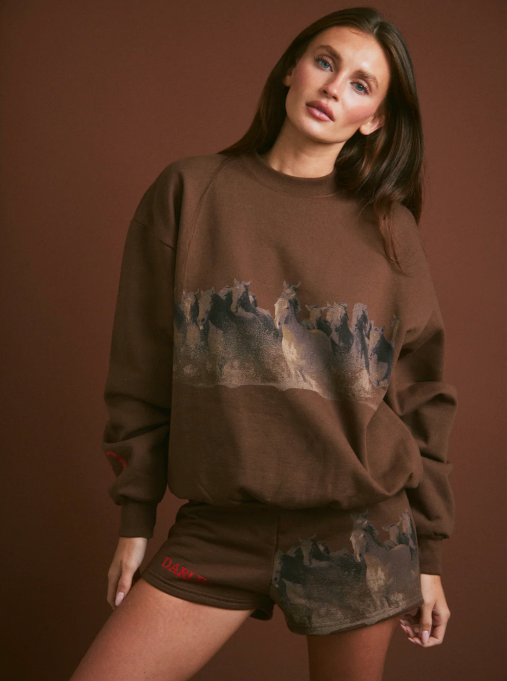 NEW!! Wild Horse Sweatshorts in Brown