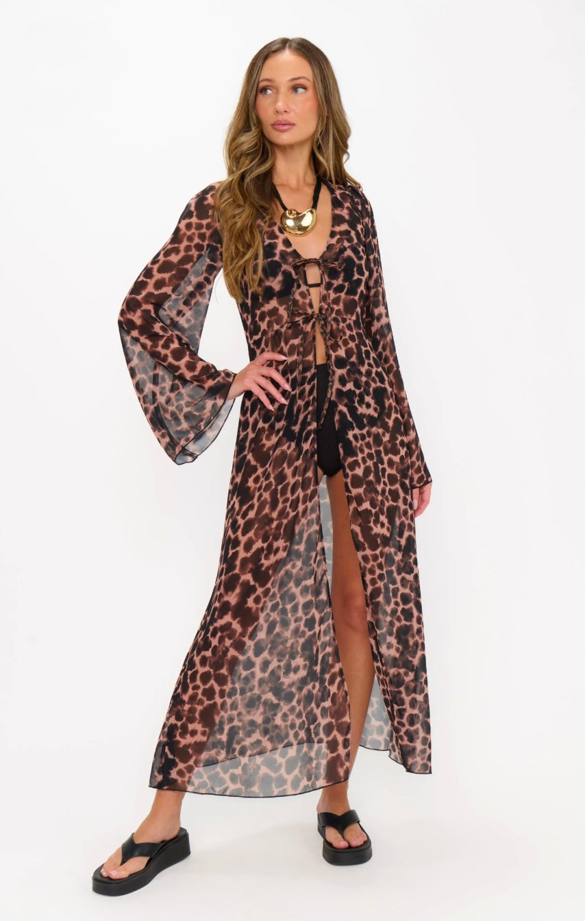 NEW!! Jet Setter Robe in Cheetah