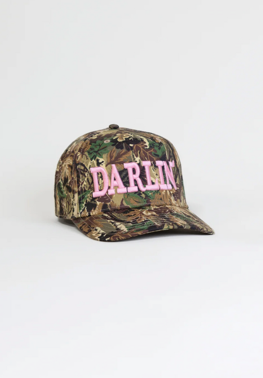 NEW!! DARLIN Trucker Hat in Camo/Pink