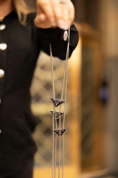 Authentic Vintage "Shaley" Triangle Pendant Bolo Tie and Belt