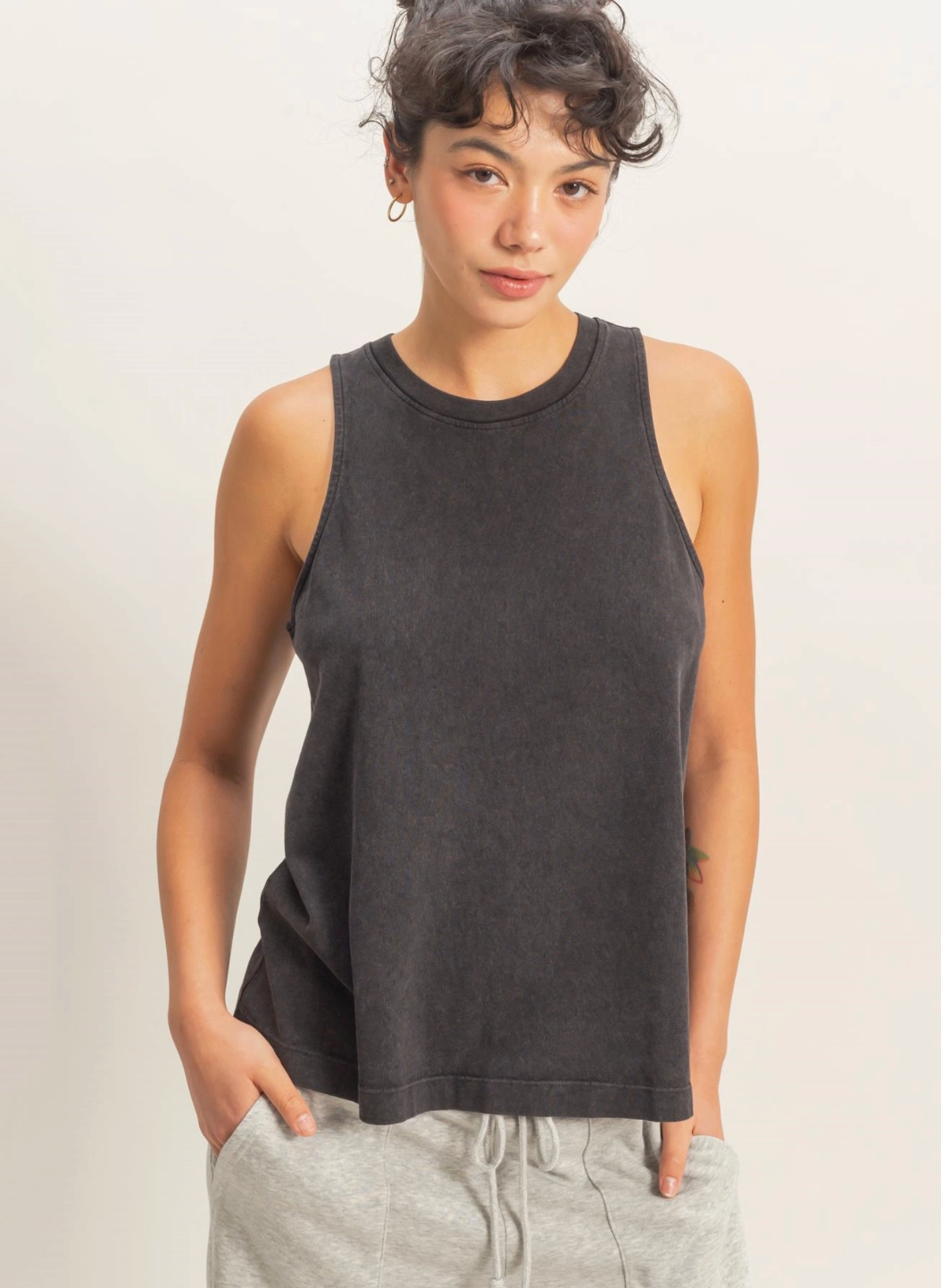 "Essentials" Tank in Black