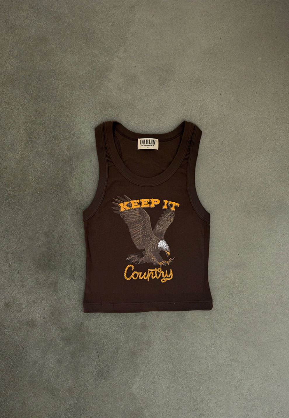 Keep it Country Crop Tank Chocolate