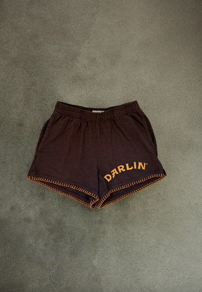 Keep It Country Heavy Jersey Short in Chocolate