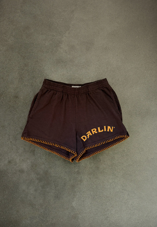 Keep It Country Heavy Jersey Short in Chocolate