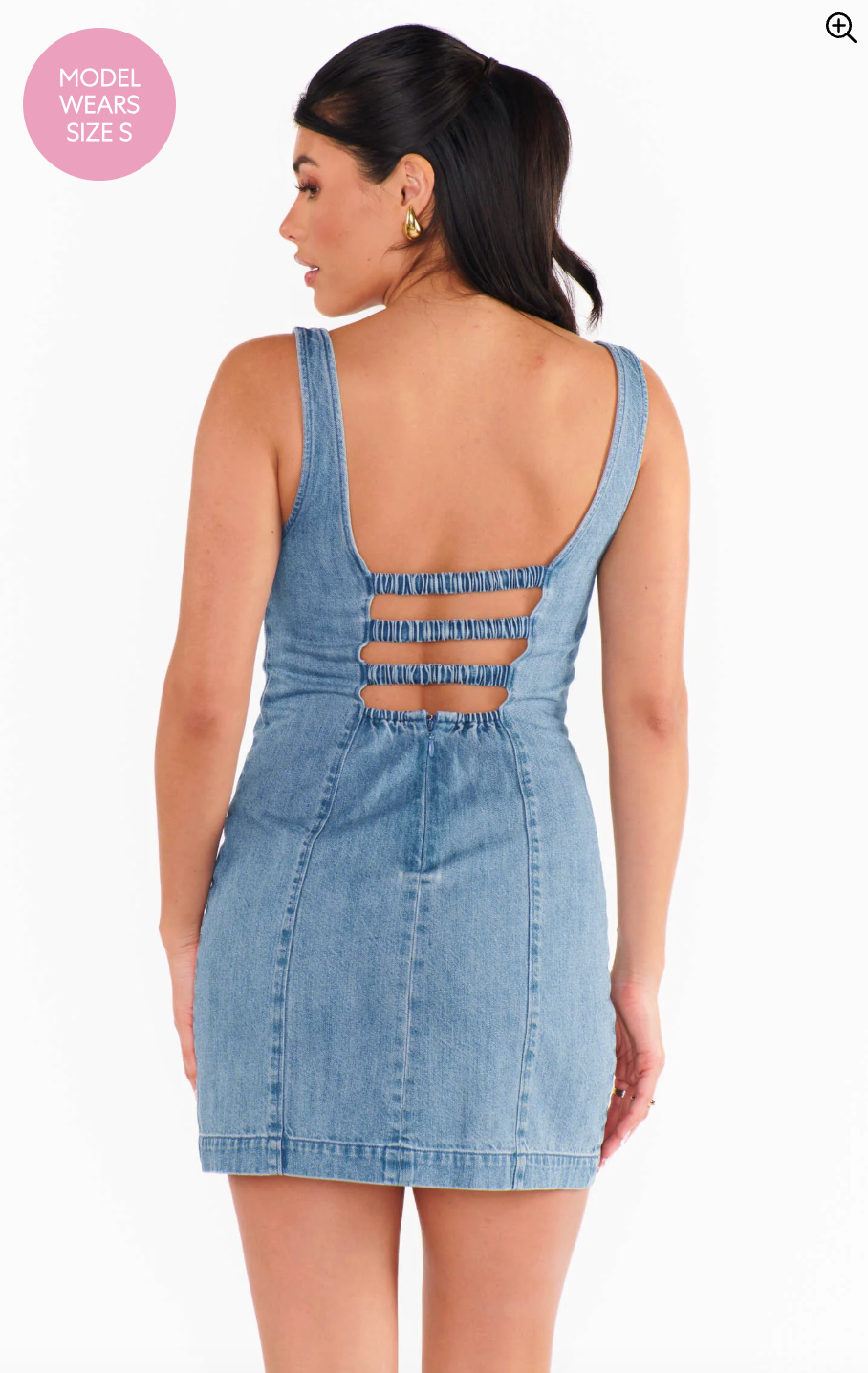 FINAL SALE!! Steph Mini Dress in Denim – Glitzy Bella