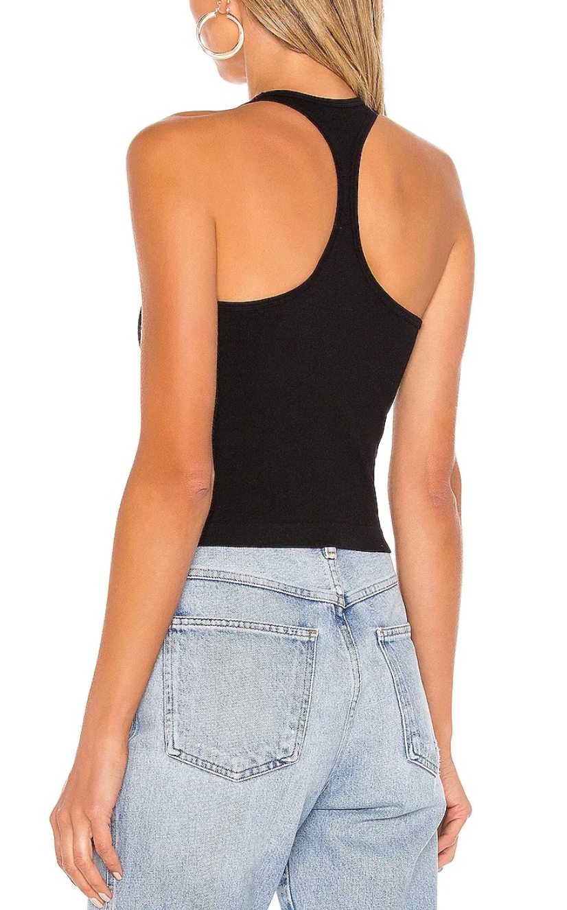 Hayley Racerback Bra Tank - Black