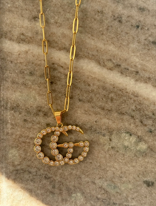 Authentic Vintage Diamond Stassi Pendant in Gold or Silver