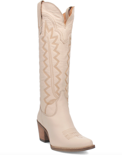 High Cotton Leather Boot - Sand