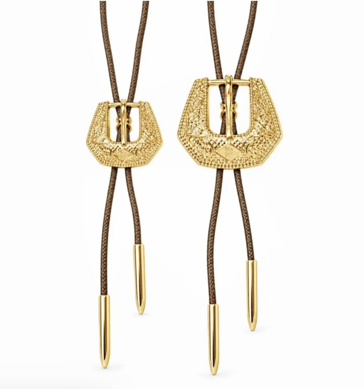 Hillbetty Bolo Tie in Brown/Gold