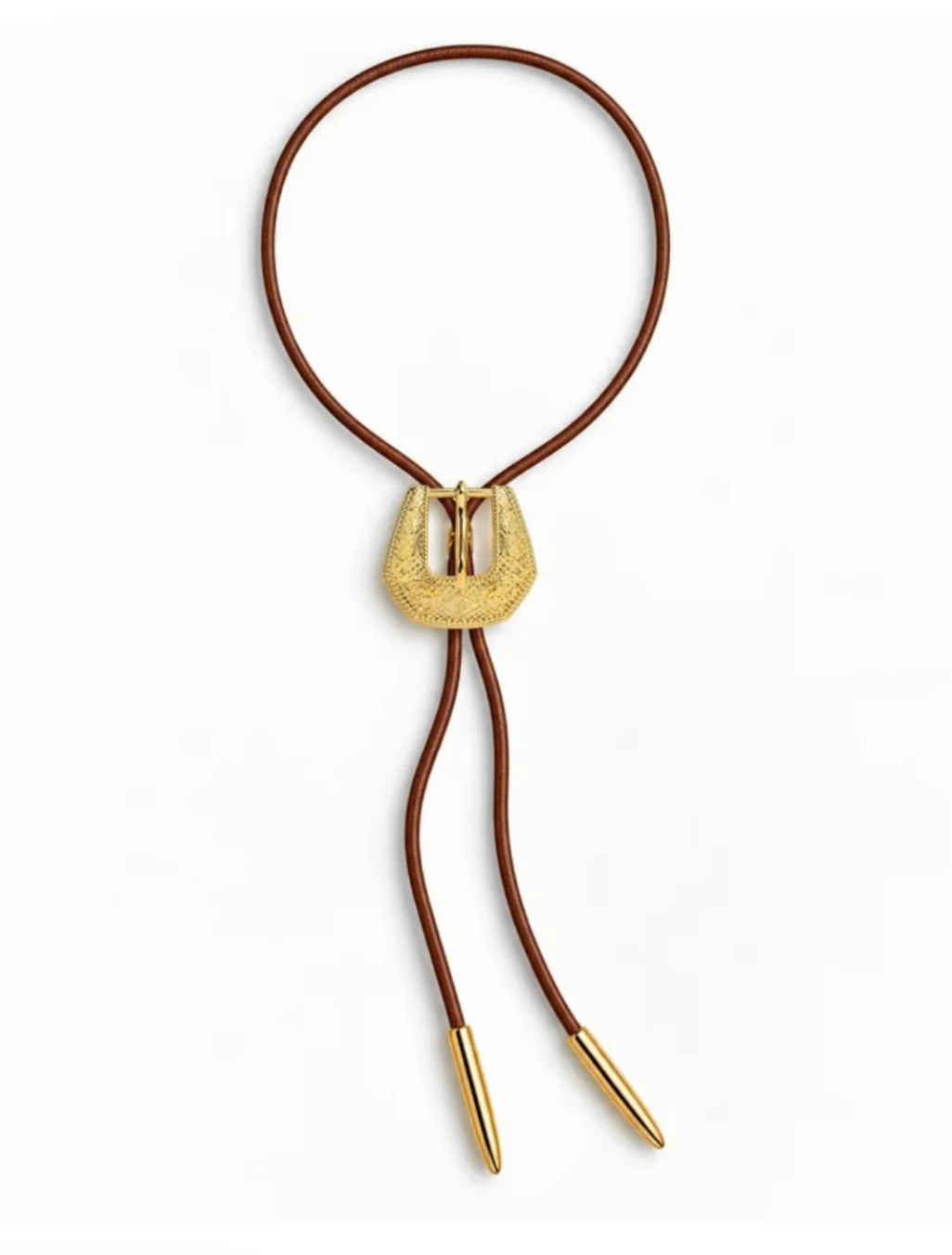 Hillbetty Bolo Tie in Brown/Gold