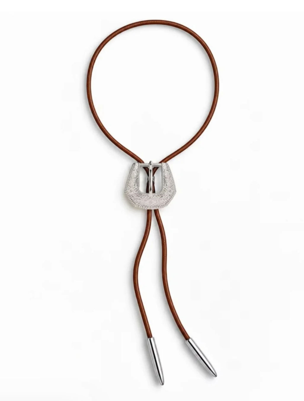 Hillbetty Bolo Tie in Brown/Silver