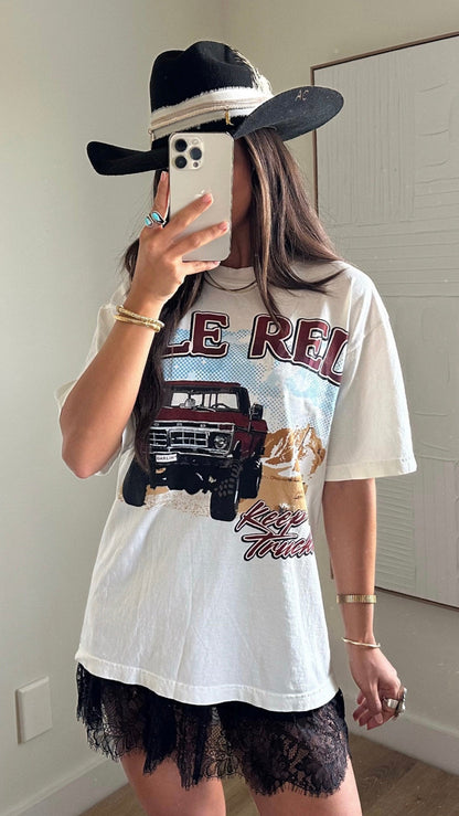 NEW!! Ole Red Graphic Tee in Ivory