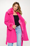 NEW!! Hot Pink Lexington Coat w/ Removable Fur