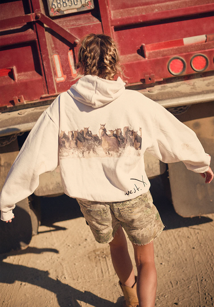 NEW!! Wild Horse Hoodie in Ivory by DARLIN' Brand