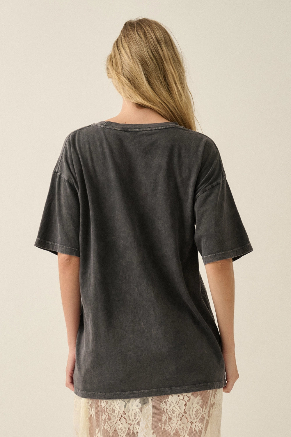 Vintage Horse Graphic Tee -Charcoal