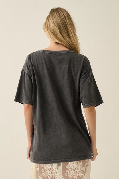 Vintage Horse Graphic Tee -Charcoal