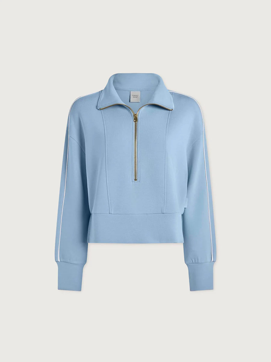 Davenport Half Zip in Airy Blue