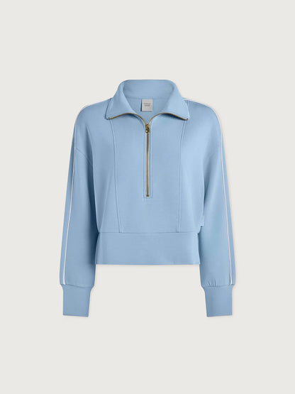 Davenport Half Zip in Airy Blue