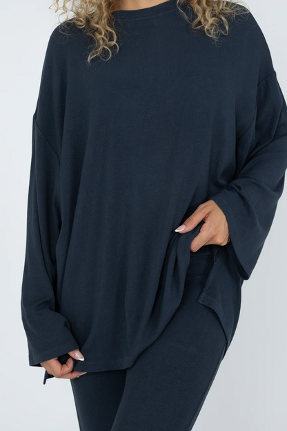 NEW!! All Weekend Long Pant Set in Navy