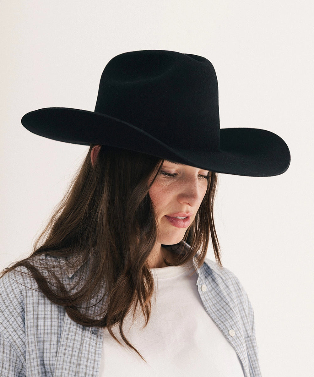 Teddy Cattleman Cowboy Hat in Black