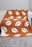 NEW! Comfy Luxe "Football" Reversible Throw Blanket