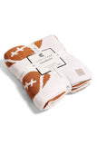 NEW! Comfy Luxe "Football" Reversible Throw Blanket