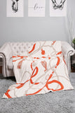 NEW!! Comfy Luxe "Tassel & Chain" Reversible Throw Blanket