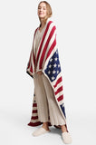 NEW!! Comfy Luxe "American Flag" Reversible Throw Blanket