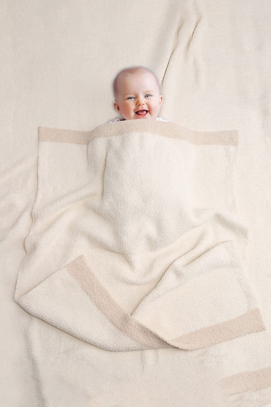 NEW!! Infant Comfy Luxe Reversible Throw Blanket in 3 Colors