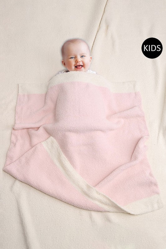 NEW!! Infant Comfy Luxe Reversible Throw Blanket in 3 Colors