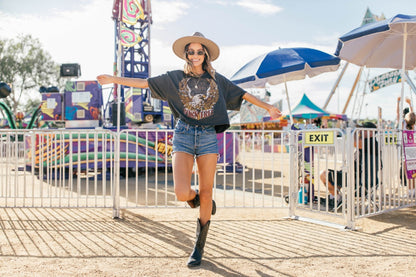 NEW!! "Born Free" Oversized Cropped Tee
