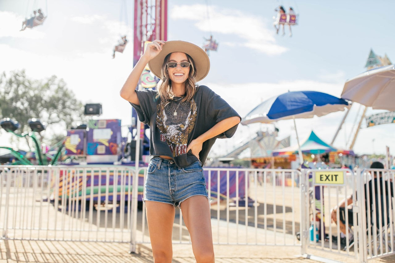 NEW!! "Born Free" Oversized Cropped Tee