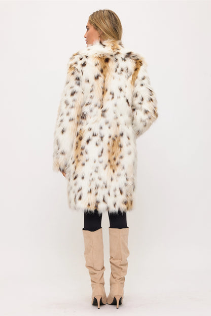 NEW!! "VIP" Lynx Spotted Faux Fur Jacket