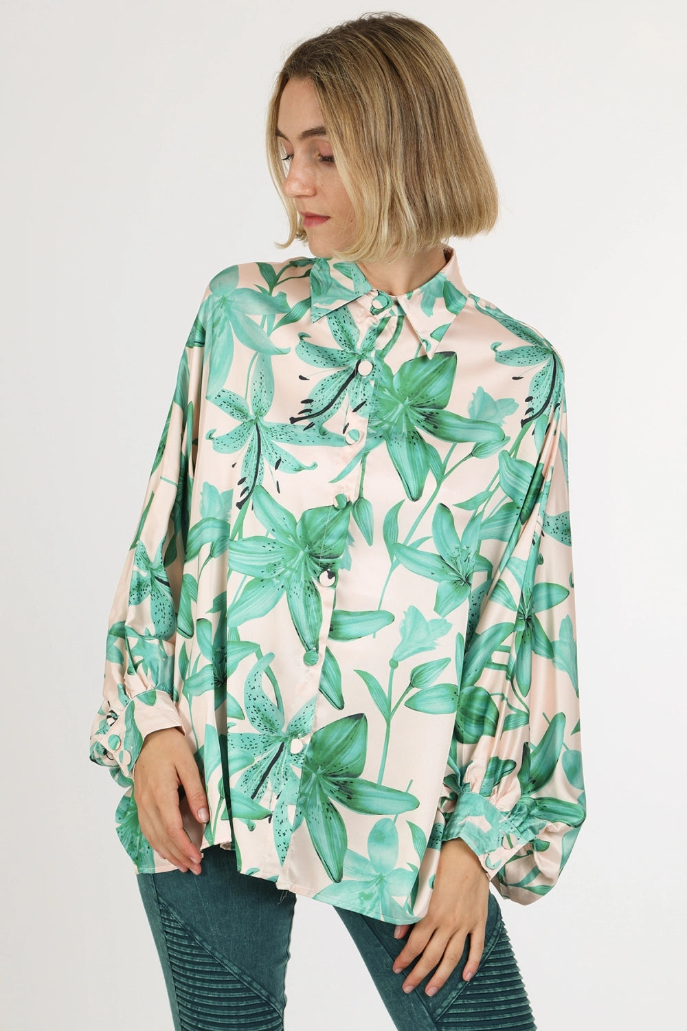 NEW!! Palm Beach Satin Top