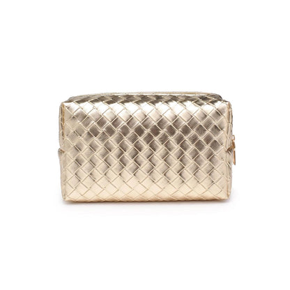 Gold Woven Travel Pouch
